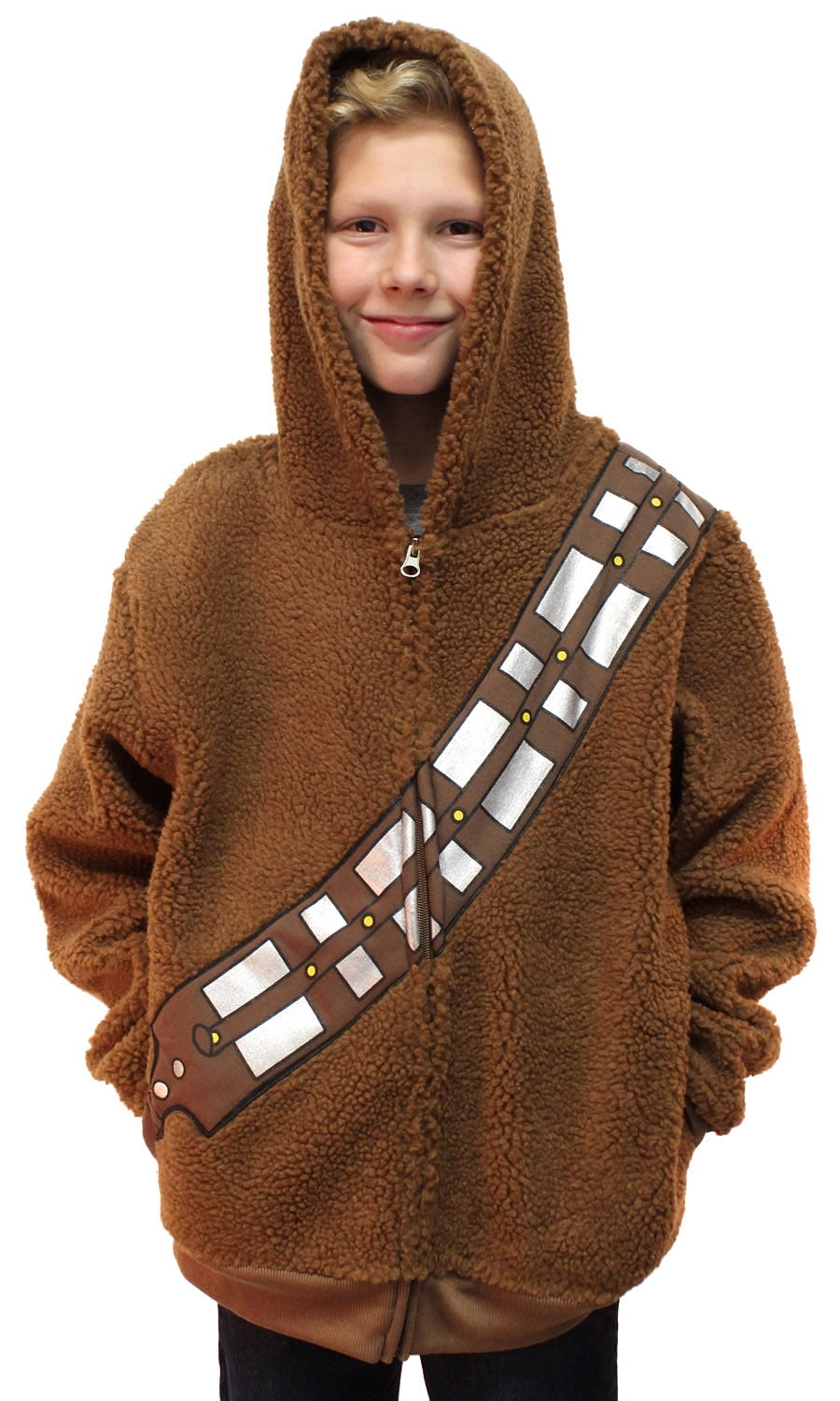 Chewbacca Wookie Sweatshirt Hoodie Costume Style Pullover Boys Star Wars 
