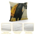 thumbnail image 4 of Shiartex Square Pillow Cover Decorative Throw Pillowcase, Farmhouse Horse  18x18in, 4 of 5