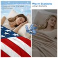 thumbnail image 2 of American Flag Cooling Blanket, Lightweight Breathable Summer Throw Blanket with Double Sided Cold Effect, Blue Red USA Flag Picnic Beach Blankets Bed Sheet for Hot Sleepers 40"x60", 2 of 8