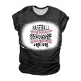thumbnail image 1 of Mujeres Casual Béisbol Mamá Tie-dyed Impreso Manga corta Cuello redondo Pullover Blusa Camiseta Tops OAVQHLG3B Store lin121212, 1 of 5