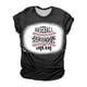 thumbnail image 1 of Mujeres Casual Béisbol Mamá Tie-dyed Impreso Manga corta Cuello redondo Pullover Blusa Camiseta Tops OAVQHLG3B Store lin121212, 1 of 5