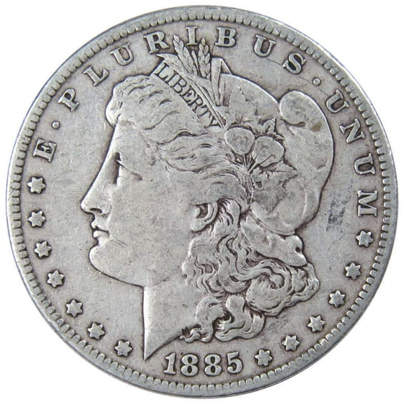 1885 O Morgan Dollar F Fine 90% Silver $1 US Coin Collectible