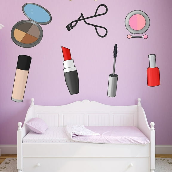 VWAQ Makeup Wall Decals - Cosmetic Wall Decor Stickers - PAS27