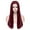 Wine Red, variant on BERON Wine Red Long Straight Wigs Charming Women Girls Middle Part Wigs Heat Resistant Synthetic Hair Wigs