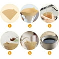 thumbnail image 3 of Coffee Filters Paper,100 Pcs V60 Cone Natural Coffee Filters Cone Coffee Filters Paper Best in Class, 3 of 7