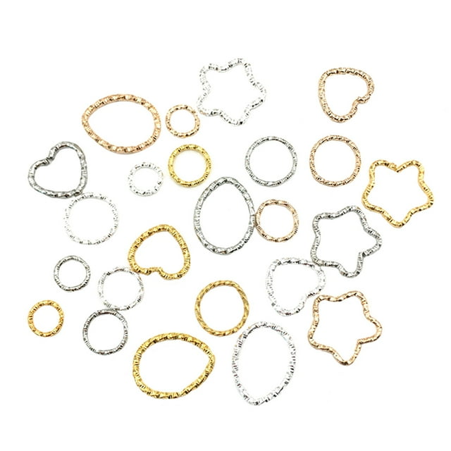 96pcs Geometric Designed Ear Pendant DIY Hollow Charms Earrings DIY Accessories