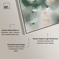 thumbnail image 4 of Smoky and Blush Shadows Framed High-Gloss Acrylic Glass Wall Art Boho Abstracts by Art Remedy, Silver Frame, 16 x 20, 4 of 7