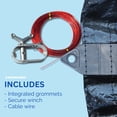 thumbnail image 5 of Swimline Hydrotools Leaf Net Winter Pool Cover for 12 x 24 Ft Above Ground Rectangle Pools, 5 of 7