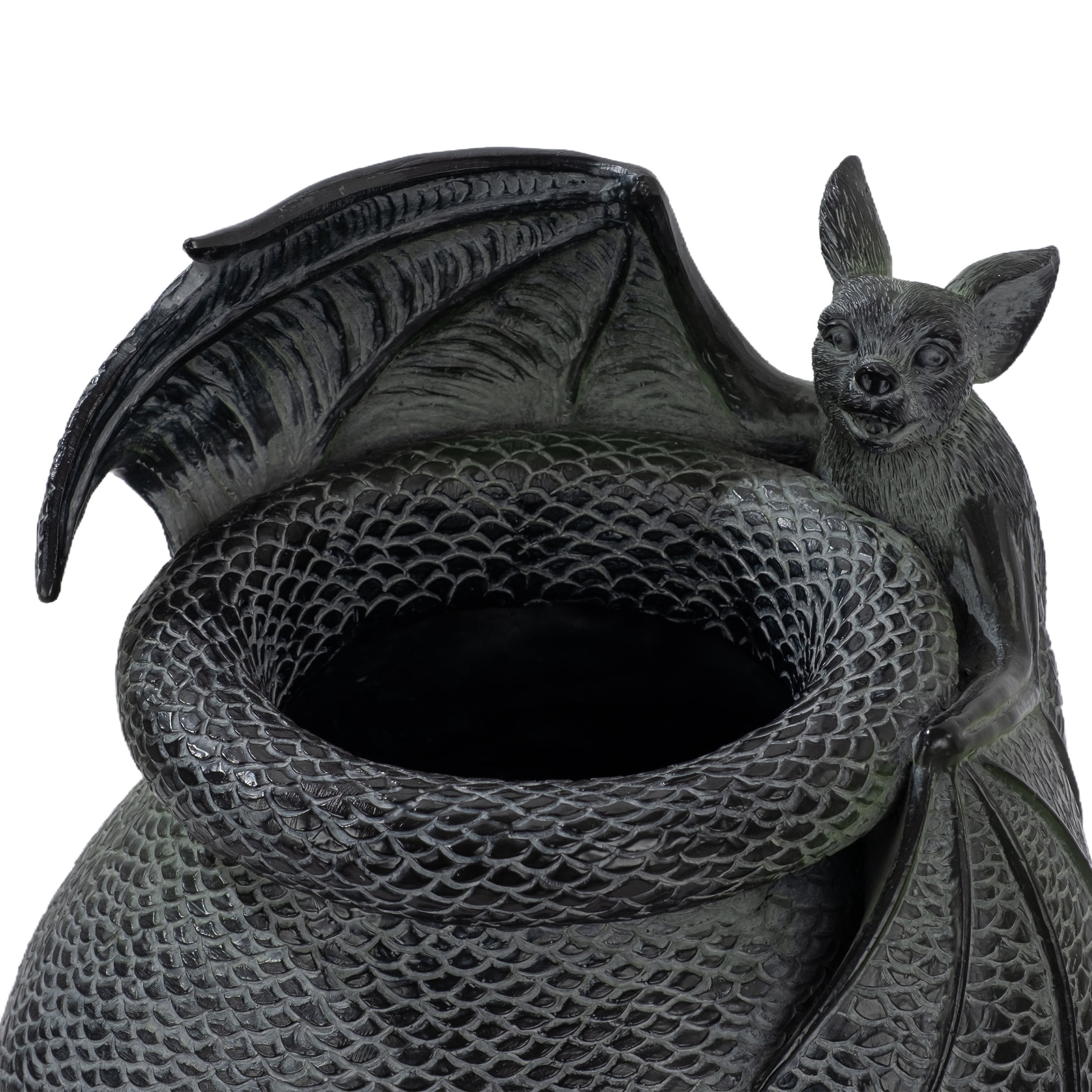 Resin Bat Vase Decoration, Black, 15", Halloween by Way To Celebrate