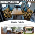 thumbnail image 2 of HELLHERO Camper Cushion Covers Comfortable Stretch, Compatible with Dinette Booth Couch RV Sofa Covers(Calf and Sunflower Pattern), 2 of 7