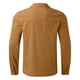 Cameland Men's Shirt Solid Color Button Closure Long Sleeve Shirts Casual Comfortable Large Size Peplum Tops - image 4 of 5