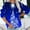 Blue, variant on Tetras Hooded Sweatshirt Women 2025,Women's Fashion Christmas Print Loose Round-Neck Long Sleeve Pocket Blouse Tops