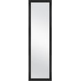thumbnail image 2 of Over-The-Door Mirror with Hardware, 14.25IN X 50.25IN, Black, 2 of 6