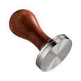 thumbnail image 2 of Tool Tamper Espresso Handle for Kitchen Coffee Grounds Barista 58mm Brown, 2 of 7