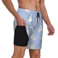 thumbnail image 2 of Balery Cute Poodle Dog Bañador para hombre, shorts de playa de secado rápido con entrepierna y forro de compresión-3X-Large, 2 of 6