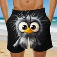 thumbnail image 2 of Purcolt Men's Swim Trunks Funny Bird Printed Beach Board Shorts Summer Novelty Athletic Running Shorts, 2 of 6