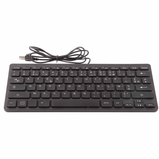 Clavier USB, Mini Interface USB Clavier Petite Langue pour Ordinateur Portable pour Bureau Français