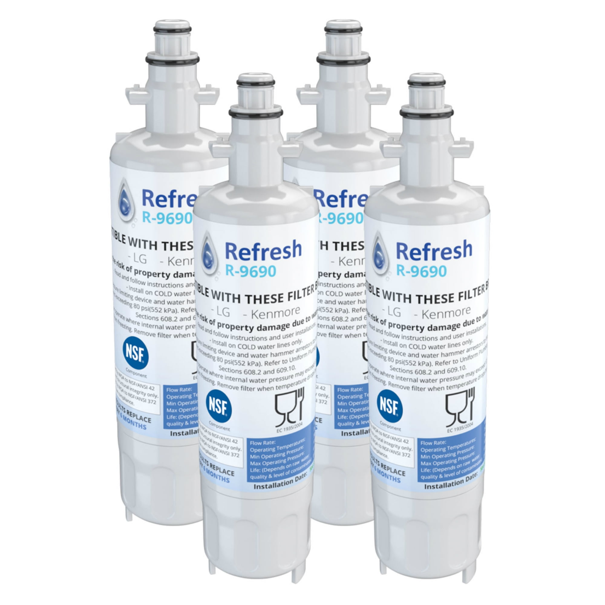 Refresh Replacement Water Filter Fits LG LFX31945ST Refrigerators 2 Pack 