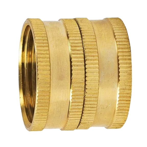 Female to Female Hose Adapter,3/4 Inch Solid Brass Hose Quick Connect Fittings with Extra Washers,Garden Hose Repair Kit