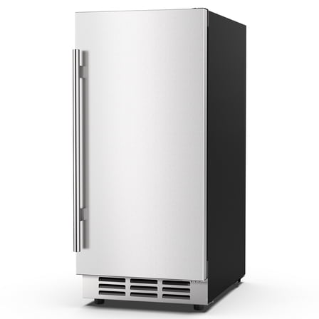 15 Inch Outdoor Beverage Refrigerator, Weather Proof Stainless Steel Drink Fridge Under Counter Beer Fridge