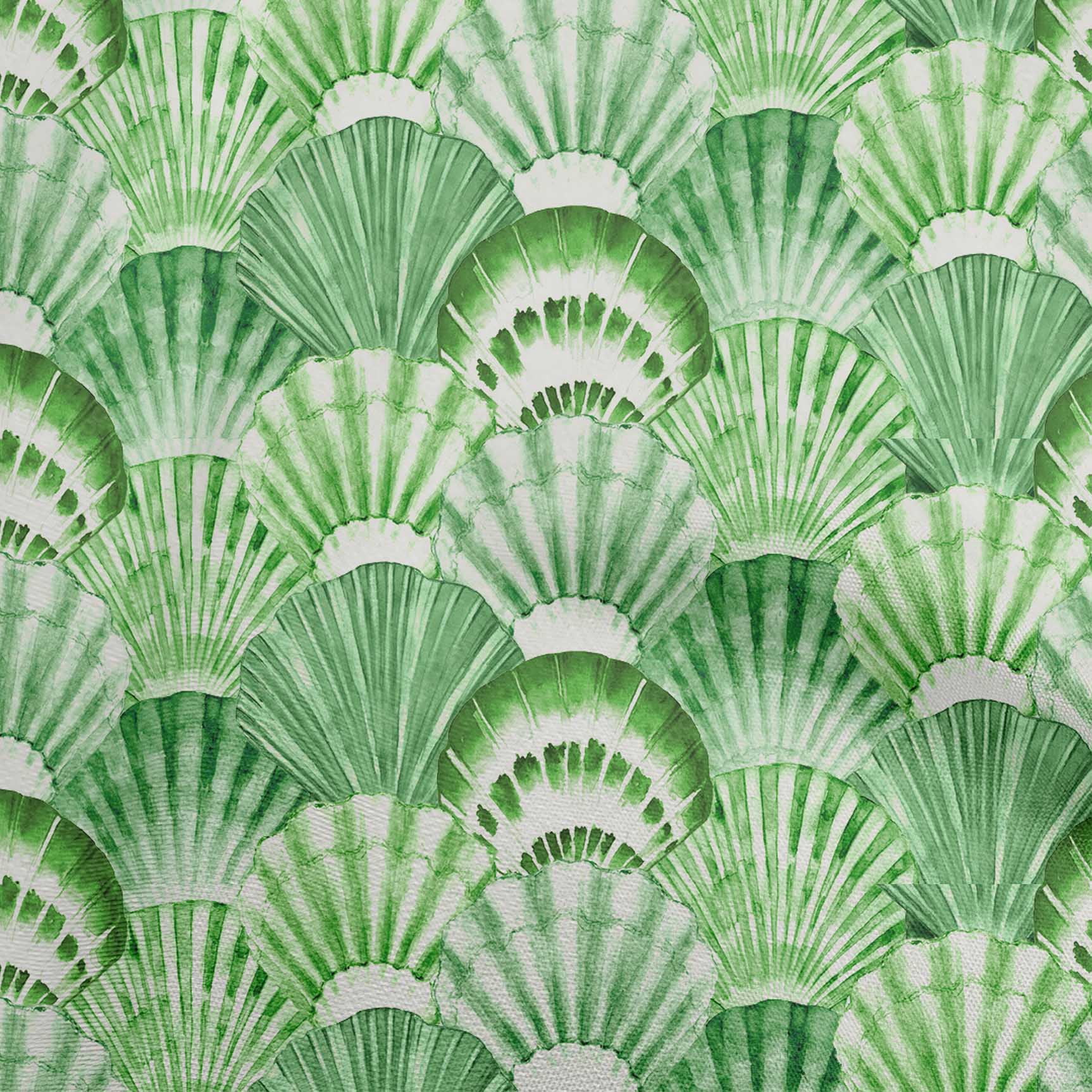oneOone Rayon Light Green Fabric Sea Shells Ocean Quilting Supplies Print Sewing Fabric By The Yard 56 Inch Wide