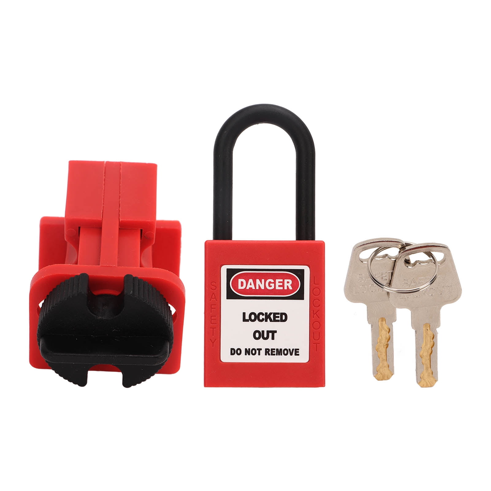 Breaker Lockout Kit, Red Appearance Breaker Lockout Tagout Kit For