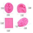 thumbnail image 3 of Milue Silicone Cake Decorating Tools Fondant Chocolate Mould Biscuits Silicone Mold, 3 of 9