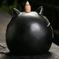 thumbnail image 4 of Riforla Halloween Themed Decoration Exquisite Resin Pumpkin Reverse Flow Aroma Diffuser Ornament with LED Lights Creating A Warm and Mystical Festival Atmosphere Desktop Ornament B 10.8x10.5x10cm, 4 of 4