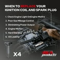 thumbnail image 4 of ISA Set of 4 Ignition Coil Pack 2002 2003 2004 2005 2006 2007 2008 2009 For Toyota Lexus Scion Camry Corolla Matrix RAV4 Solara Highlander tC xB HS250h 2.0L 2.4L V4 coils Replacement for UF333 C1330, 4 of 9