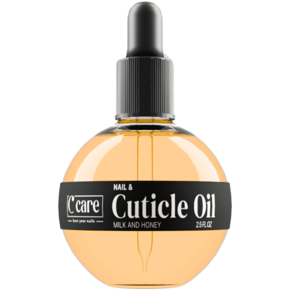 C CARE Milk and Honey Cuticle Oil - Instantly Repairs Moisturizes & Strengthens Nails & Cuticles - 2.5 oz