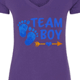 thumbnail image 4 of Inktastic Team Boy Women's V-Neck T-Shirt, 4 of 5
