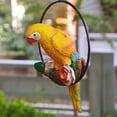 thumbnail image 5 of Resin Hanging Parrot Garden Decor, Realistic Artificial Bird Statue for Patio Fence Home Outdoor Yard Art Decoration, 5 of 8