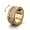 Gold, variant on 10mm Rotatable Steampunk Gear Wheel Ring for Men, Stainless Steel Band with Paved Cubic Zirconia, Fidget Anxiety Relief Mechanical Gear Wedding Band, Hip Hop Statement Jewelry Gift
