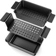 thumbnail image 6 of LIMICAR 2 Pack Meatloaf Pan with Drain Tray, Nonstick Baking Loaf Pan for Roasting Meat,Bread,Turkey Meatloaf,Reduce Fat and Keep Healthy,9 x 5 Inch, 6 of 9