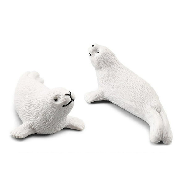 10Pcs Arctic Circle Ocean Sea Animal Figurines Set Learning Models Figures Christmas New Year Birthdays Gift for Children