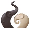 thumbnail image 1 of 2 figuras de elefantes de cerámica, esculturas de porcelana, estatuas para decoración del hogar., 1 of 5