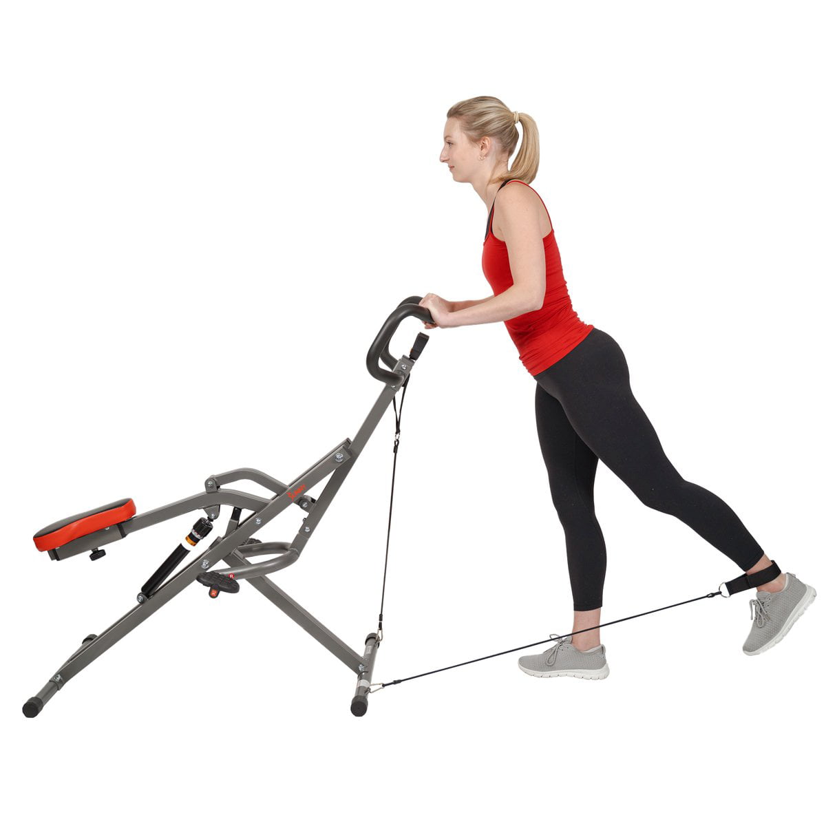 for sale online NO. 077 Sunny Health & Fitness Row-N-Ride Upright Rowing Machine 