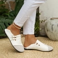 thumbnail image 5 of Women's Round Toed Flats Comfortable Wide Width Fashion Casual Solid Color Flat Shoes Business Casual Shoes Women, 5 of 8