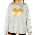 thumbnail image 5 of Mifsaly Cotton Couple Matching Sweatshirts Heart Print Valentines Sweatshirt Women Girlfriend Gifts Pullover Tops Spring Everyday Unisex Clothing, 5 of 9