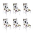 thumbnail image 3 of Funda para silla de alta elasticidad, 6 uds., extraíble, lavable, a prueba de polvo, para el hogar, Hotel, comedor, fundas para sillas tipo 1, 3 of 14