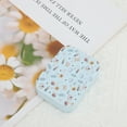 thumbnail image 5 of Unique Bargains 1 Set Contact Lens Case Flower Rectangular Lens Storage Case Blue, 5 of 5