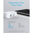 thumbnail image 4 of Regleta de alimentación USB Anker, regleta pequeña con 2 tomacorrientes y 2 cargadores USB-A, cable de extensión de 5 pies, sistema de seguridad para carga de escritorio, para cruceros, accesorios de, 4 of 5