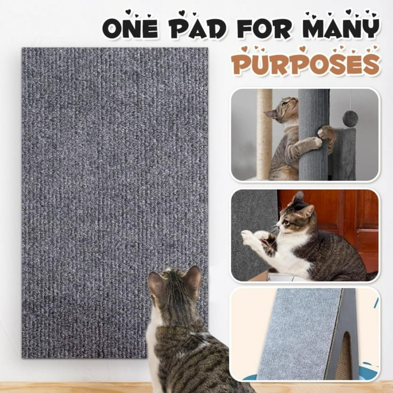 Walmart Deals DIY Climbing Cat Scratcher 2024 Cat Scratch Mat Trimmable Cat Wall Scratcher Self Adhesive Cat Scratching Carpet For Cat Wall Furniture Scratching Posts And Sofa by Malibure Walmart