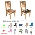 thumbnail image 5 of Bear Family with Forest and Birds Seat Covers for Dining Room Chairs Set Of 4,Stretch Printed Washable Chair Seat Cover with Elastic Ties and Button,Removable Waterproof Couch Cushion Covers, 5 of 6