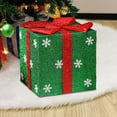 thumbnail image 4 of Slhenay Christmas Gift Boxes Decorations, Presents Boxes with Ribbon Bows Decor for Xmas Tree, Yard, Home, Indoor Outdoor Holiday Party Decor 25cm (Green), 4 of 6