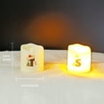 thumbnail image 2 of FCMSHAMD 1.6 Inch Mini LED Pillar Candle UV Printed Tea Light Flameless Candles Battery Operated Tealight Candle for Holiday Party Home Decor, 14 Pcs, 2 of 5