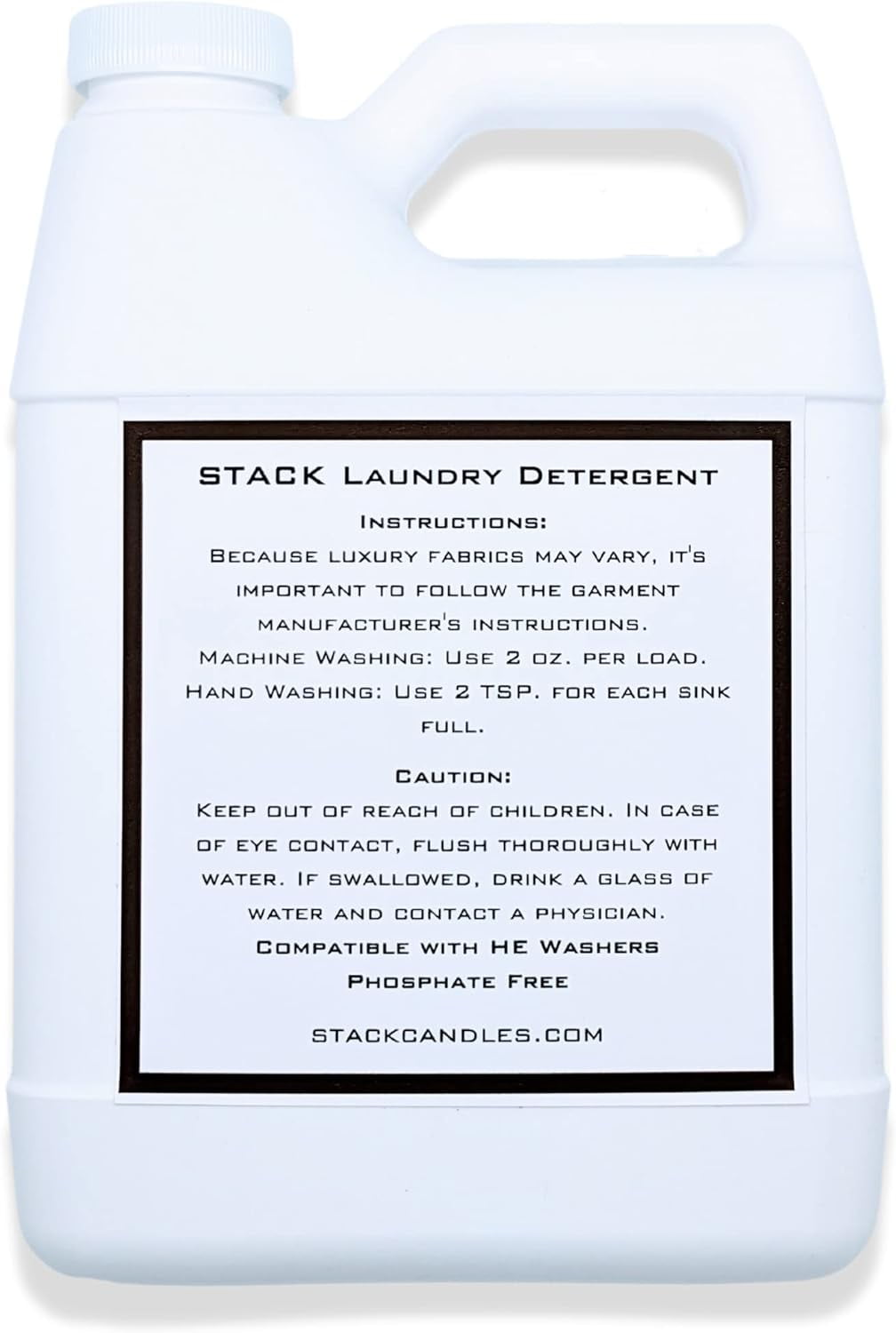 STACK Pure Grace Luxury Laundry Detergent - Highly Scented Laundry Detergent for HE & Standard Washers - Infused With Egyptian Musk and Patchouli - Dye Free Gentle & Effective Cleaning - 16 oz