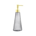 thumbnail image 1 of Textured Glass Soap Dispenser - 8.66oz Refillable Pump Bottle for Hand Soap, Liquid Dispenser for Bathroom, Kitchen Sink, 1 of 6