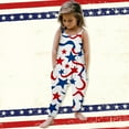 thumbnail image 2 of YunPes Girls Jumpsuit Summer Independence Day Clothing Strapless Personalized Printing Retro Comfortable Casual Jumpsuit First Birthday Romper, 2 of 7
