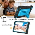 thumbnail image 2 of FIEWESEY for Lenovo Tab M8 8 Inch 4th Gen 2023 Tablet Case,Shoulder Strap Soft Silicone&Hard Back Shockproof Kids Friendly Case for Lenovo Tab M8 4rd Gen 2023+Screen Protector(Black/Blue,1 Pcs), 2 of 6